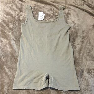 NWT from Macy’s. Hippie Rose Sage Green Athleisure Romper
